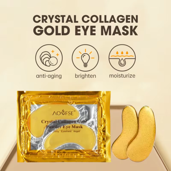 24K Gold Collagen Eye Patches – 2-Bottle Pack