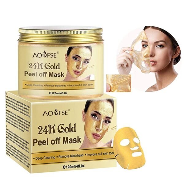 24K Gold Firming Peel-Off Mask – 2-Bottle Pack