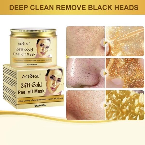 24K Gold Firming Peel-Off Mask – 2-Bottle Pack