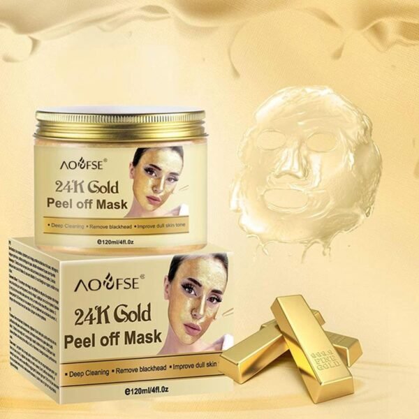 24K Gold Firming Peel-Off Mask – 2-Bottle Pack