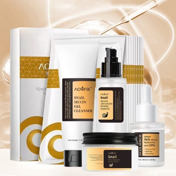 Collagen Mask + Snail Mucin Cream Set – 2-Bottle Pack
