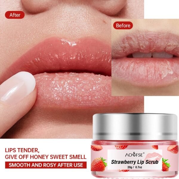 strawberry-jojoba-lip-scrub-5386-05 Strawberry + Jojoba Lip Scrub – 2-Bottle Pack